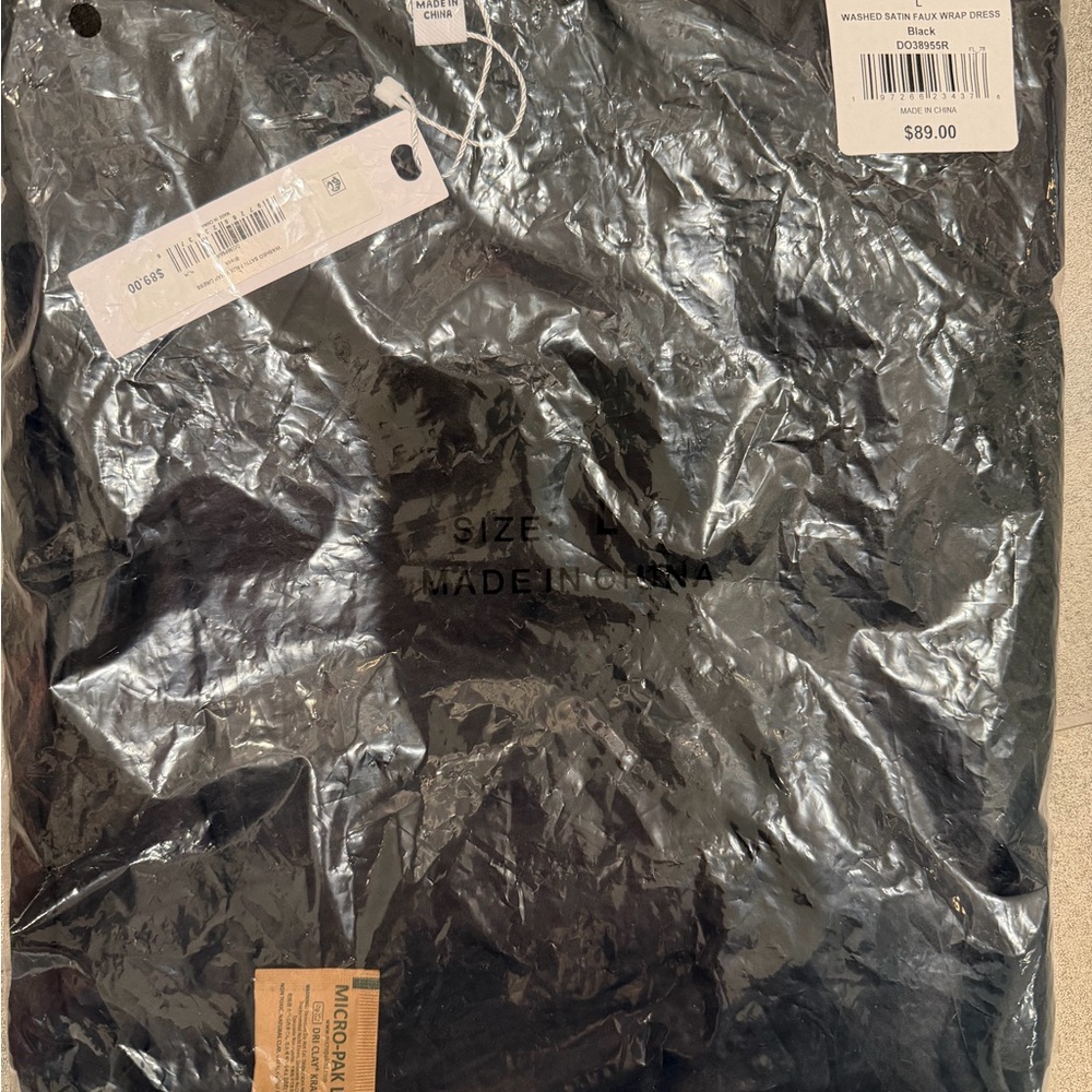 Steve Madden Black Long Sleeve Dress w/ Collar - Picture 3 of 3